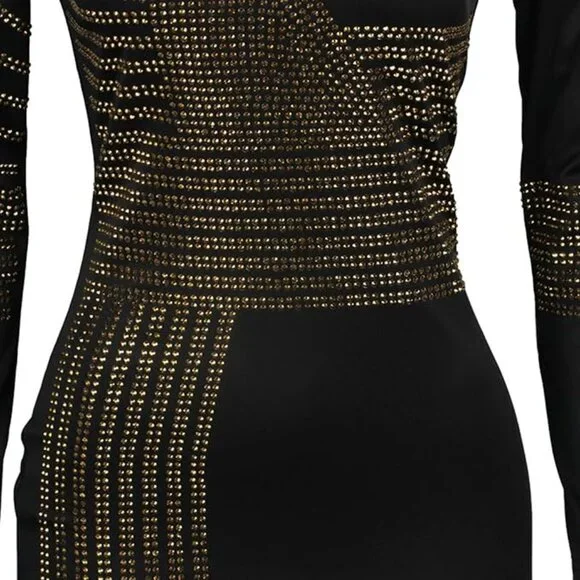 Rhinestone Formal Evening Party Dress XL - Picture 4 of 16